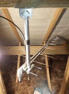 TV Aerial Fitted within a loft